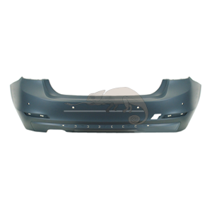 ACHTERBUMPER primer lijstgaten+PDC gaten (dubbele uitlaat)