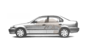 HONDA CIVIC 01/1996-02/1999 4 deurs